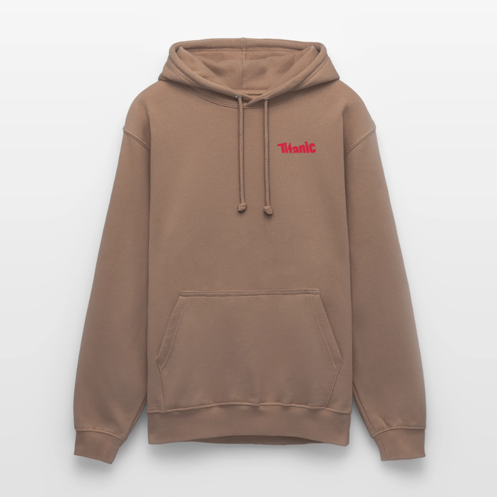 Unisex Hoodie: TITANIC-Logo - Mokka