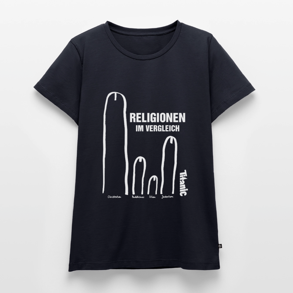 T-Shirt "Religionen im Vergleich" - Frauen - Navy