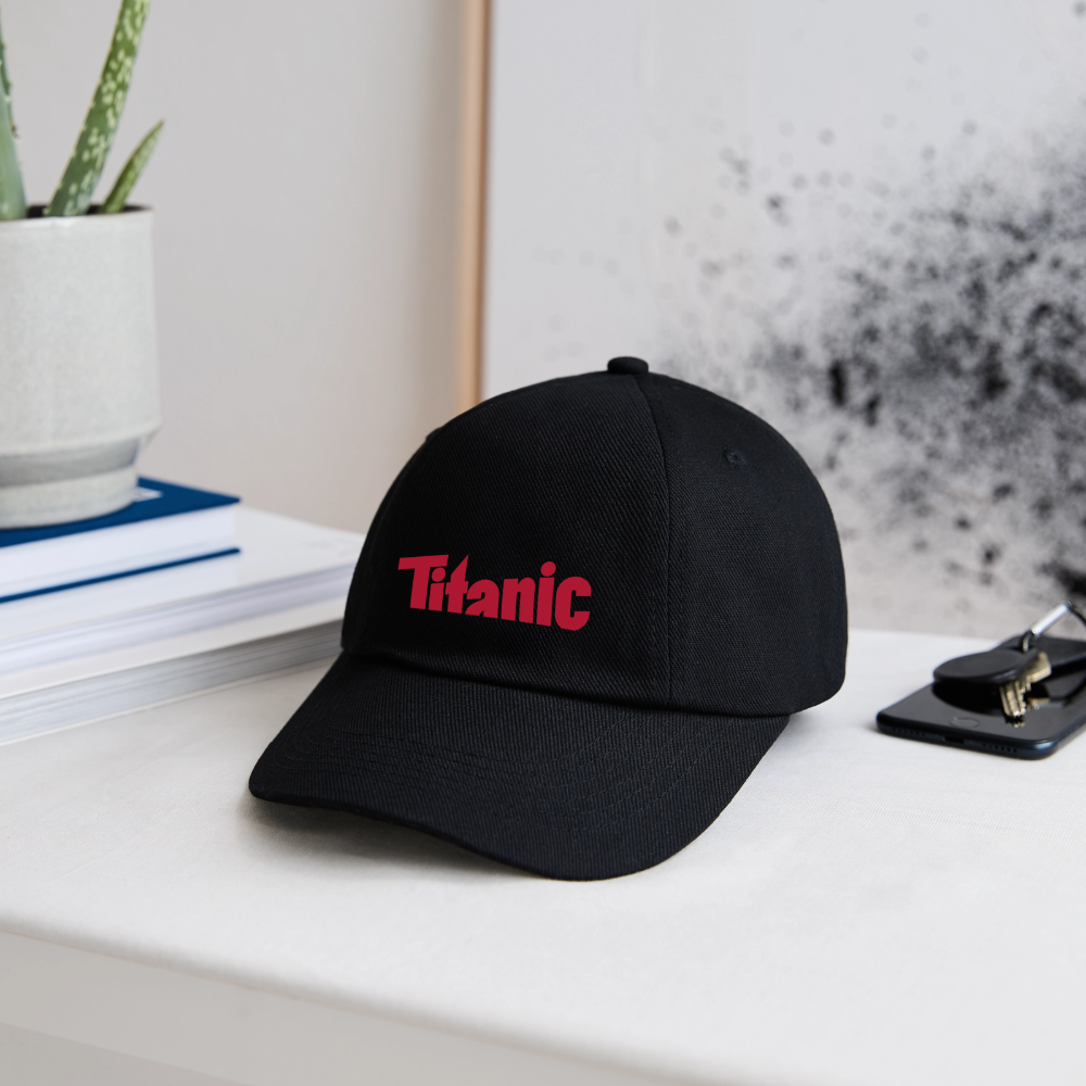 Baseballkappe mit TITANIC-Logo - Schwarz/Schwarz