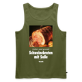 Männer Tank Top Schweinebraten mit Soße - Khaki