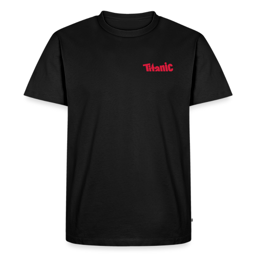 Männer T-Shirt: TITANIC-Logo (klein) - Schwarz