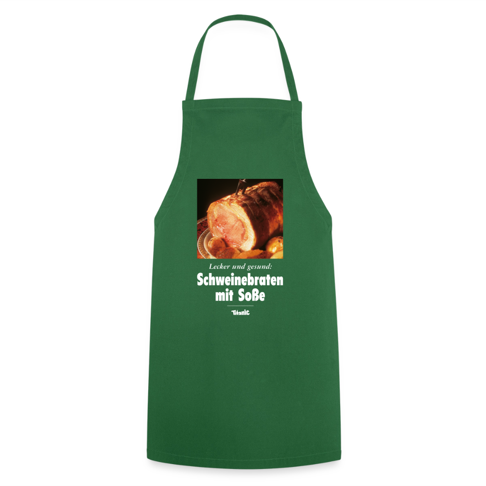 Kochschürze "Schweinebraten" - Grün
