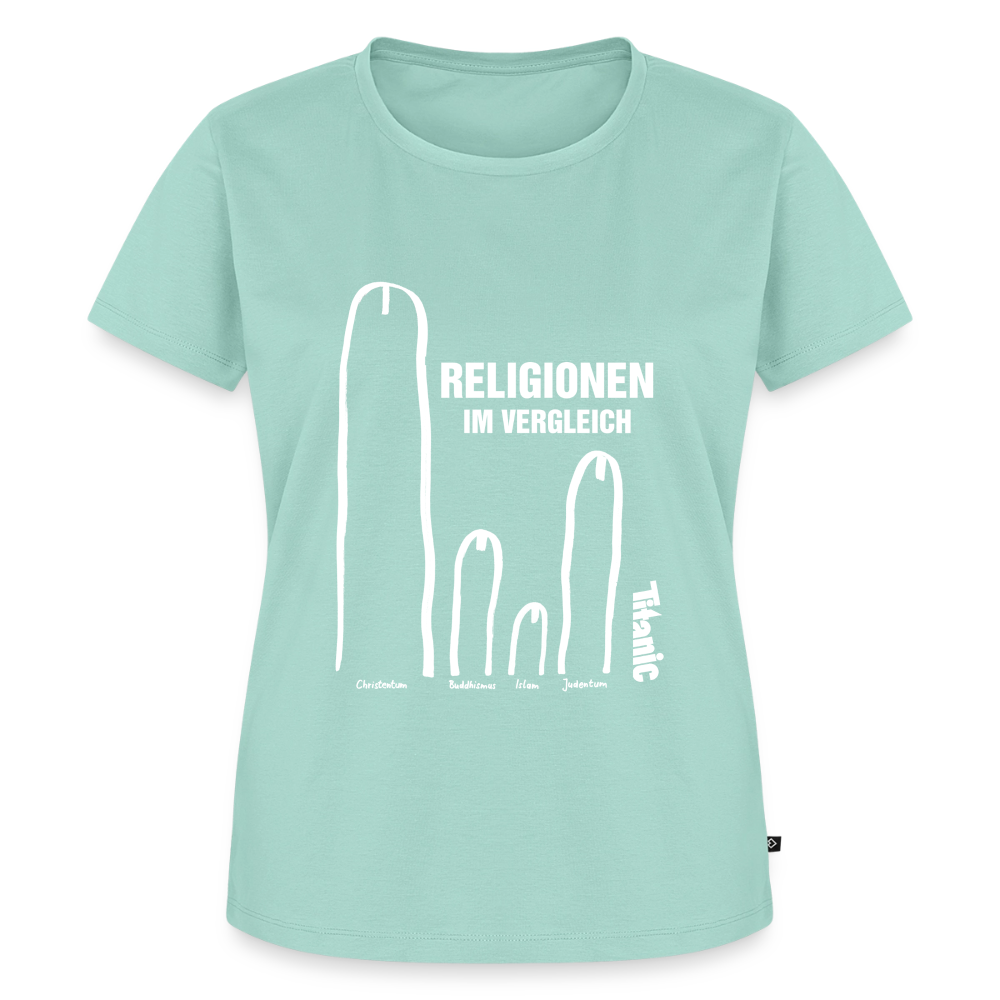 T-Shirt "Religionen im Vergleich" - Frauen - Mint 