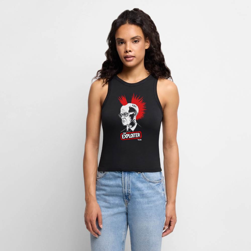 "The Exploiter" Cropped Tank Top - Frauen - Schwarz