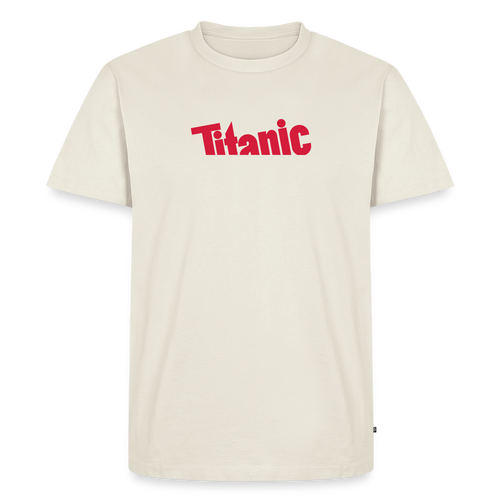Männer T-Shirt: TITANIC-Logo - Naturweiß