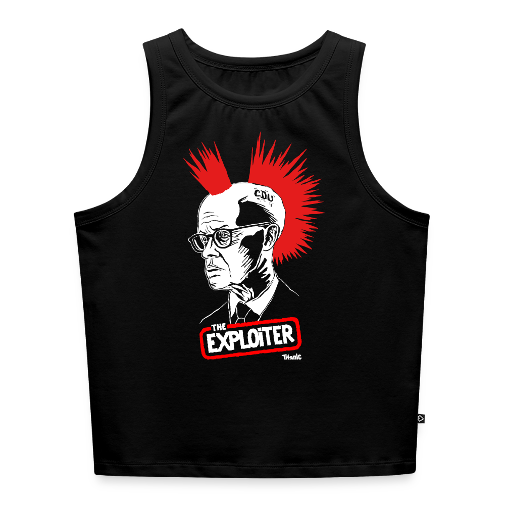 "The Exploiter" Cropped Tank Top - Frauen - Schwarz