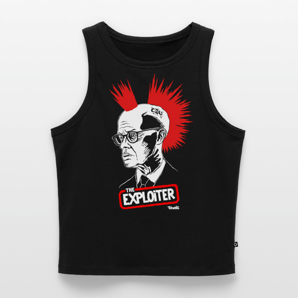 "The Exploiter" Cropped Tank Top - Frauen - Schwarz