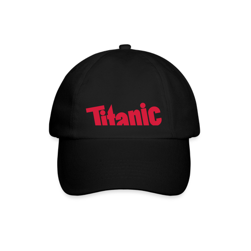 Baseballkappe mit TITANIC-Logo - Schwarz/Schwarz