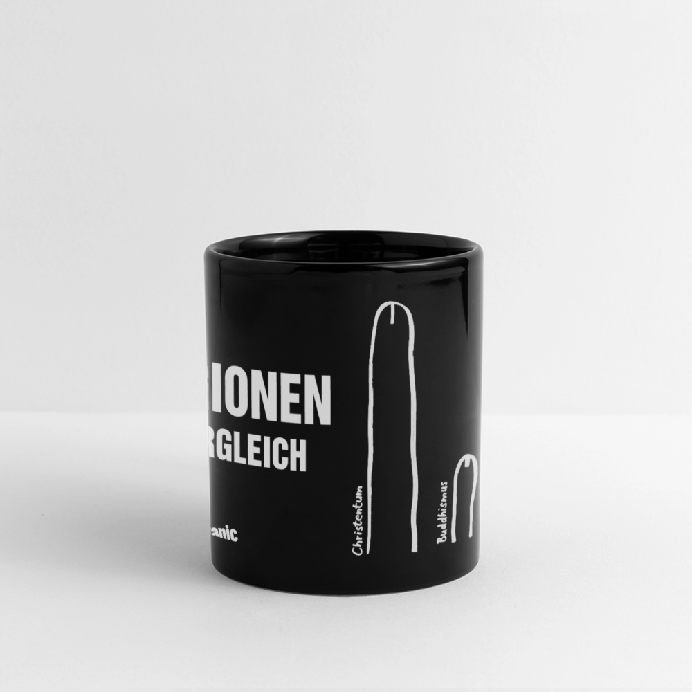 Tasse "Religionen im Vergleich" - Schwarz