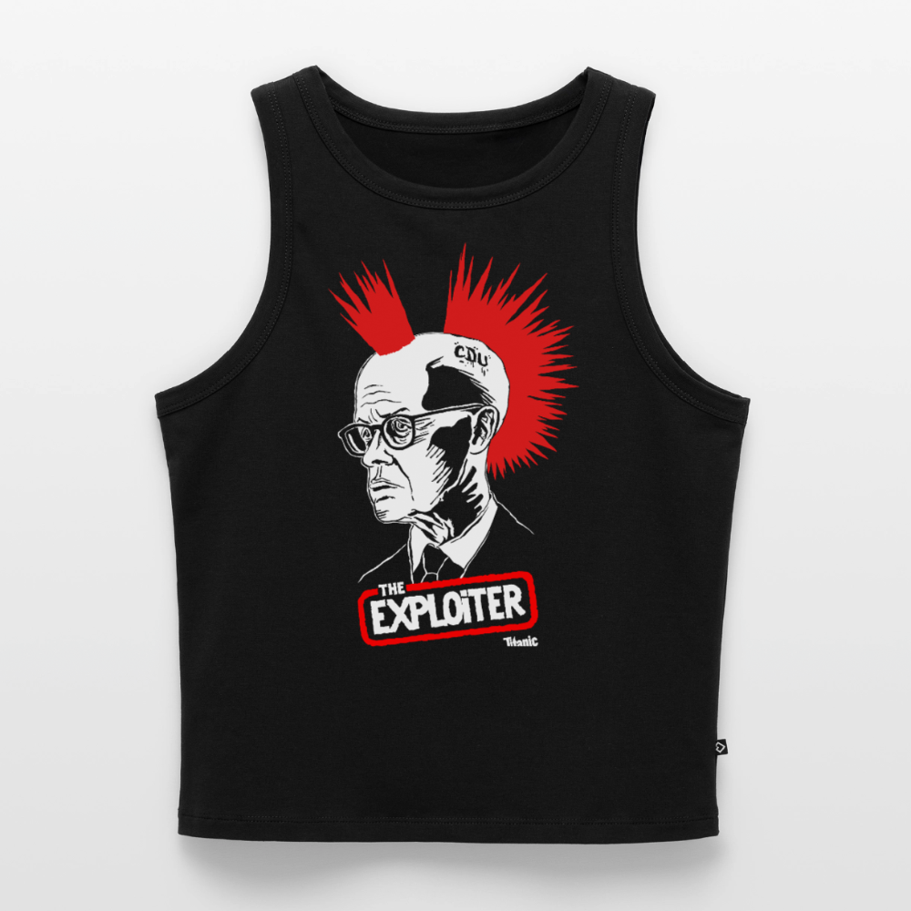 "The Exploiter" Cropped Tank Top - Frauen - Schwarz