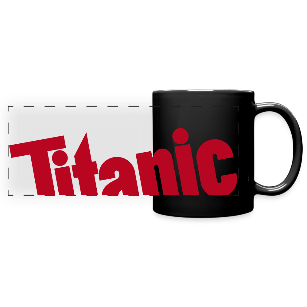 Tasse mit TITANIC-Logo - Schwarz