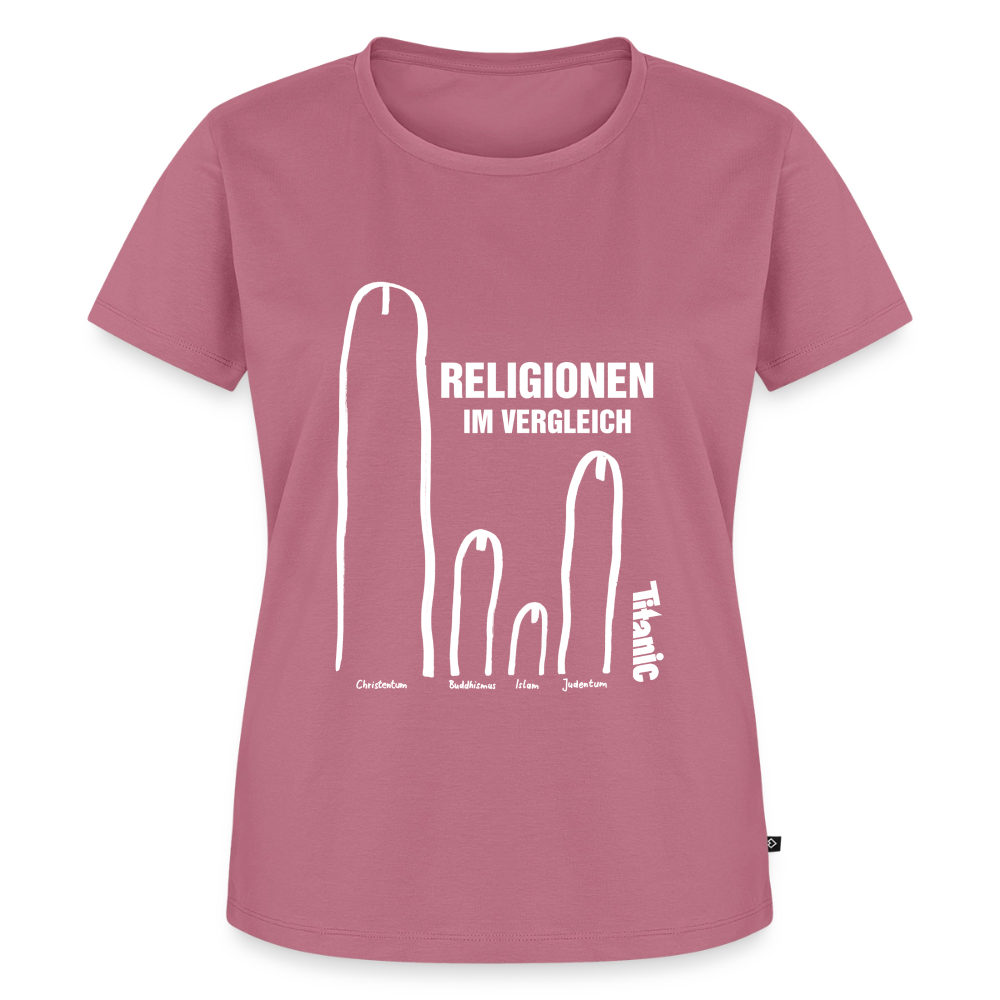 T-Shirt "Religionen im Vergleich" - Frauen - Mauve