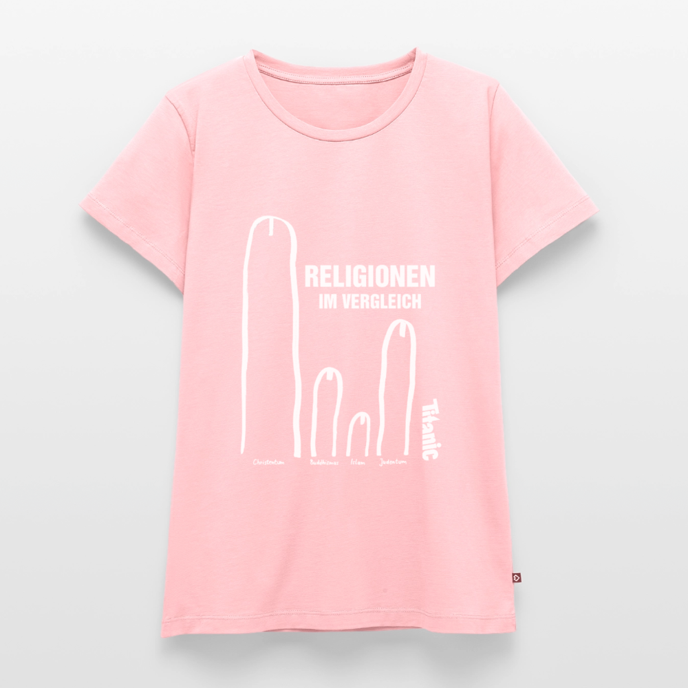 T-Shirt "Religionen im Vergleich" - Frauen - Rosa