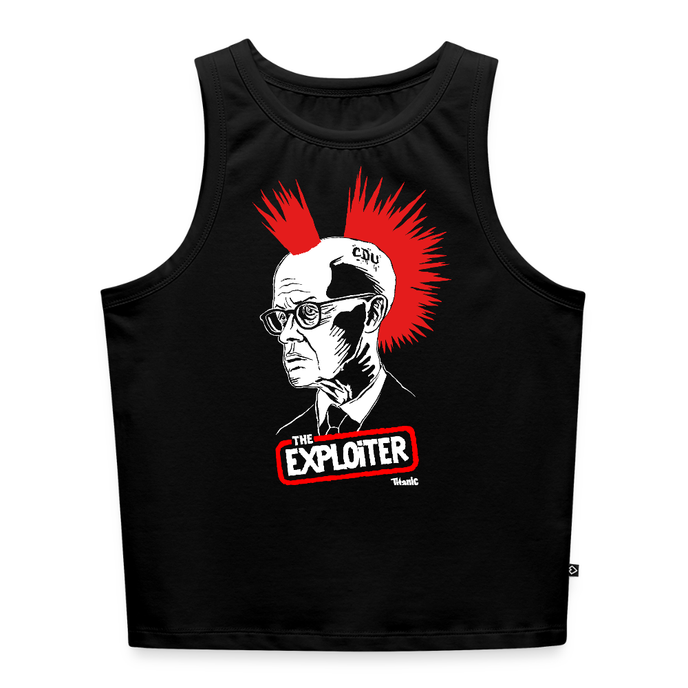 "The Exploiter" Cropped Tank Top - Frauen - Schwarz