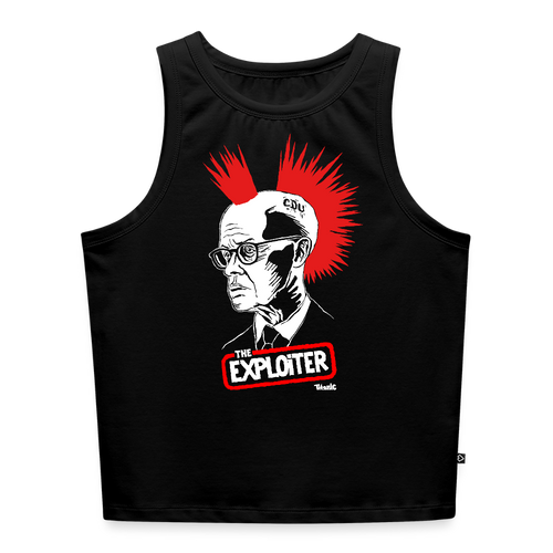 "The Exploiter" Cropped Tank Top - Frauen - Schwarz