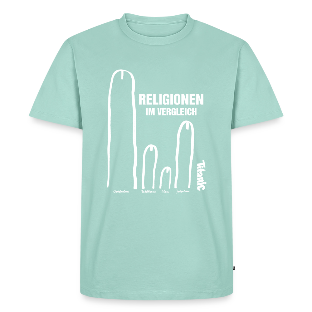 Männer T-Shirt "Religionen im Vergleich" - Mint 