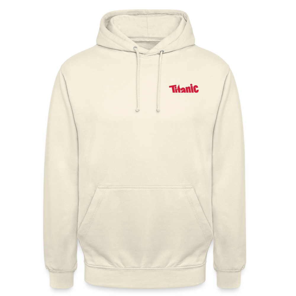 Unisex Hoodie: TITANIC-Logo - Vanille-Milchshake