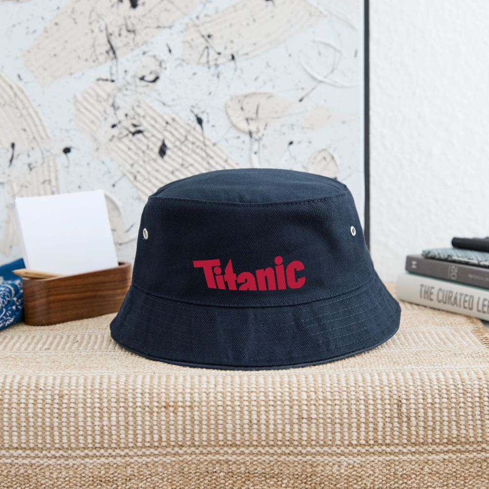 Bucket Hat: TITANIC-Logo - Navy