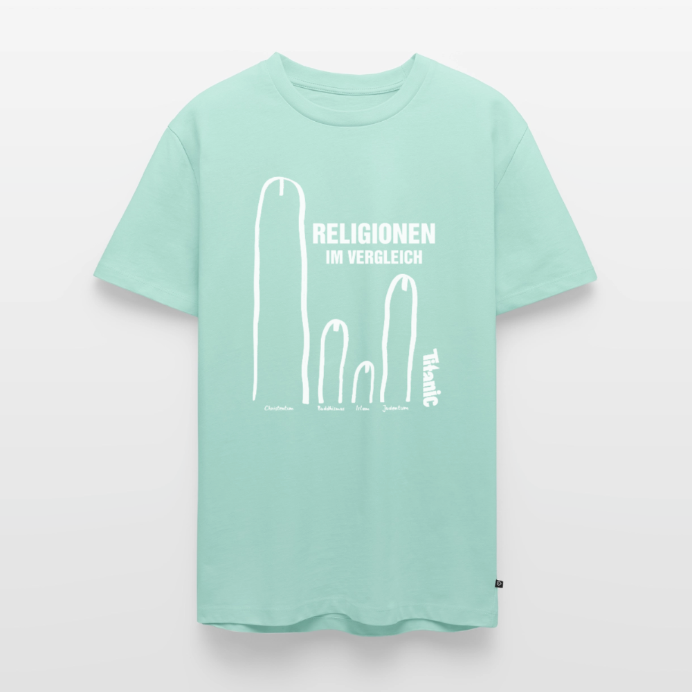 Männer T-Shirt "Religionen im Vergleich" - Mint 