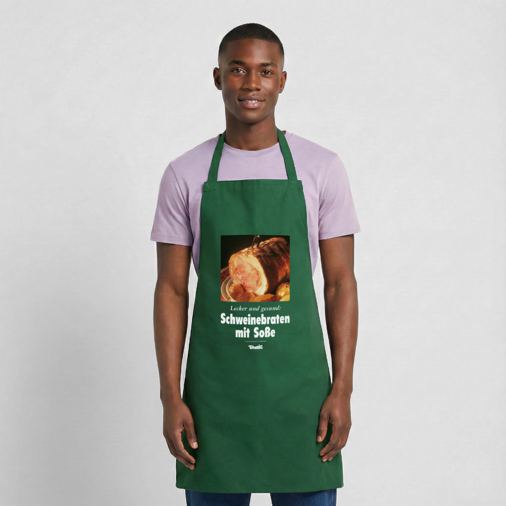 Kochschürze "Schweinebraten" - Grün
