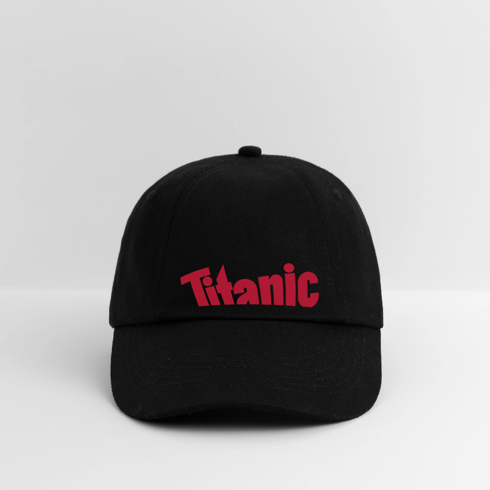 Baseballkappe mit TITANIC-Logo - Schwarz/Schwarz