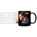 Friedrich-Merz-Disziplinierungs-Tasse "Faules Stück" - Schwarz