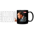 Friedrich-Merz-Disziplinierungs-Tasse "Faules Stück" - Schwarz