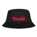 Bucket Hat: TITANIC-Logo - Schwarz