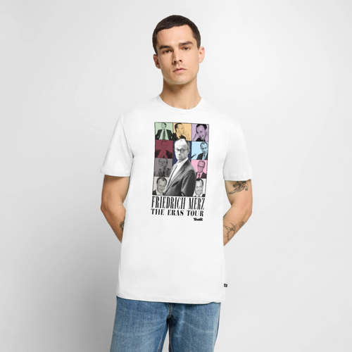 Friedrich Merz: Eras-Tour-Shirt (weiß) - Weiß