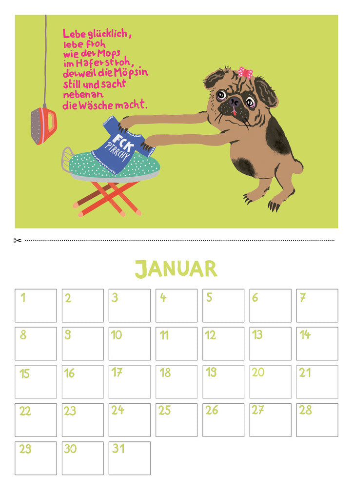 Kalender: Feministische Tiergedichte
