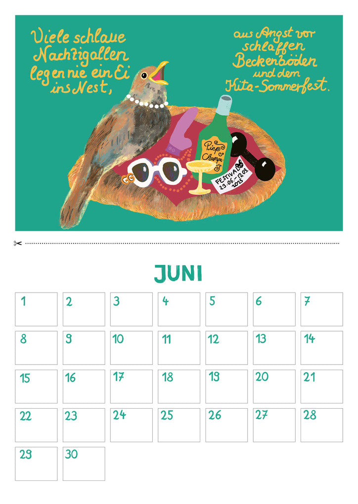 Kalender: Feministische Tiergedichte