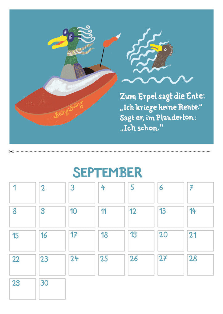 Kalender: Feministische Tiergedichte