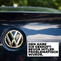 Sticker gegen VW-Scham (für dunkle Lacke)