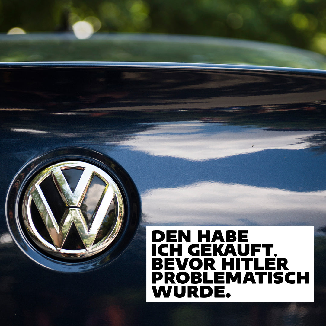 Sticker gegen VW-Scham (für dunkle Lacke)