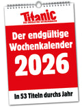 Der endgültige Wochenkalender 2026