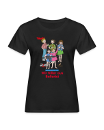 Frauen T-Shirt - Wir Killer aus Ballerbü (rote Schrift)