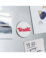 Runder Kühlschrankmagnet: TITANIC-Logo - 2535976