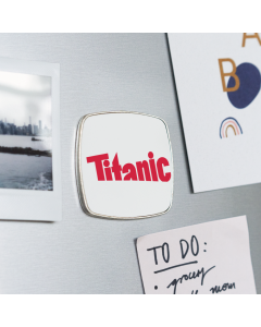 Viereckiger Kühlschrankmagnet: TITANIC-Logo  - 2535975
