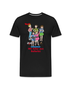 Männer T-Shirt - Wir Killer aus Ballerbü (rote Schrift)